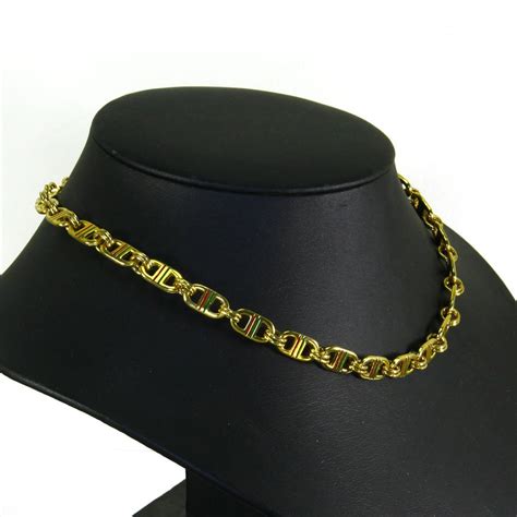 paolo gucci gold.necklace|Gucci chain necklace.